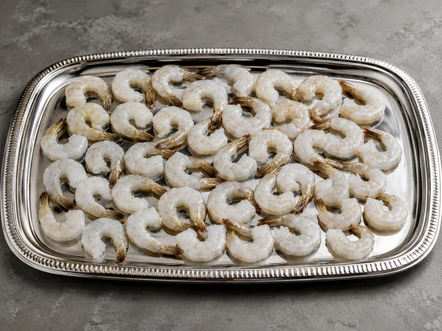 Vannamei shrimp, peeled tail-on (IQF)